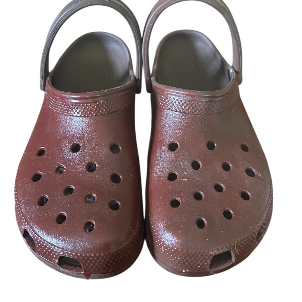 CROCS Brown Loafers & Slip-Ons
